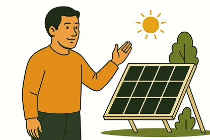 illustration de panneau photovoltaïque