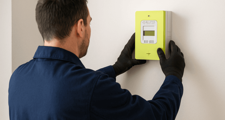 pose d'un linky par un agent